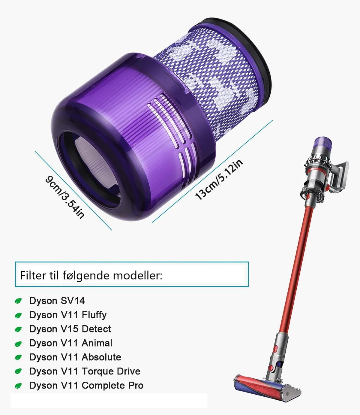 HEPA filter Dyson V15 4-pak