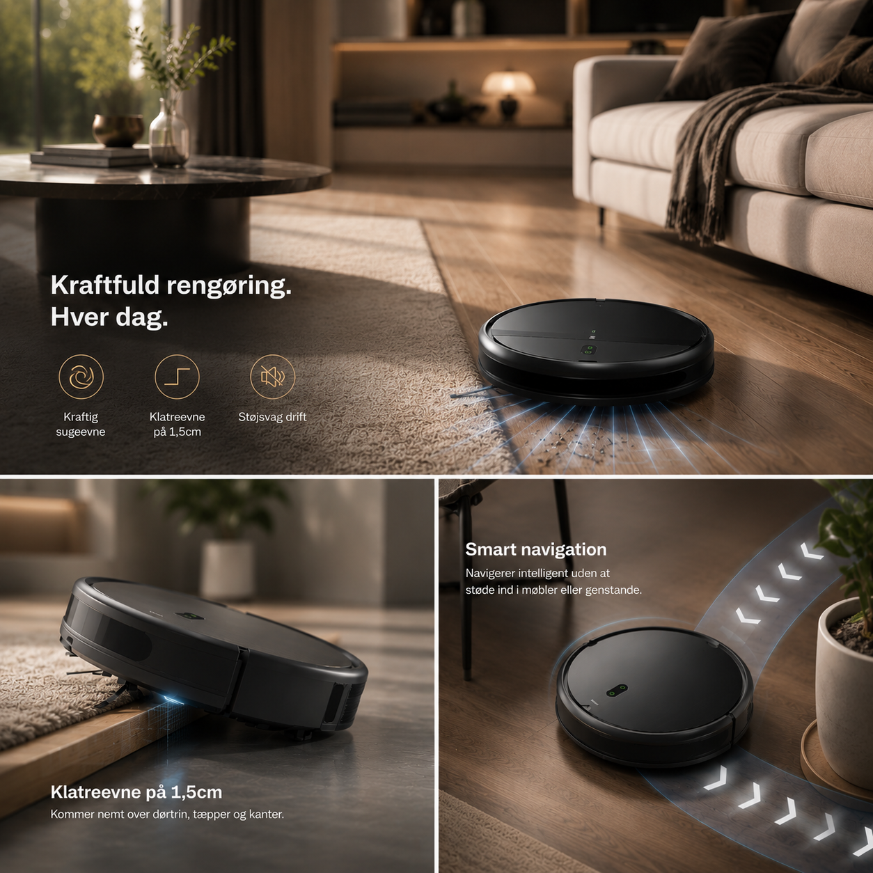 Smartnew robotstøvsuger BR181 med moppefunktion