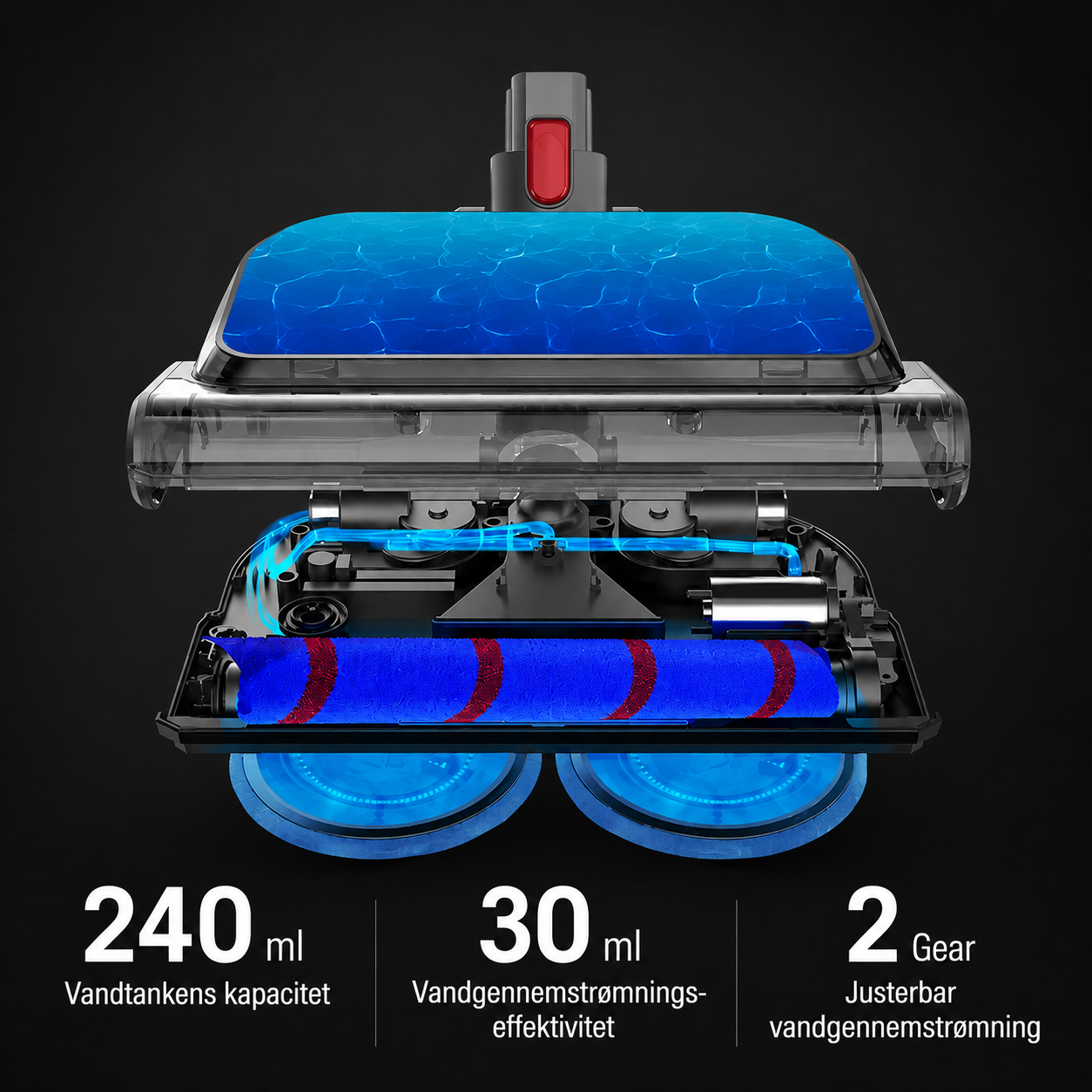 Moppeudvidelse LED Brush til Dyson